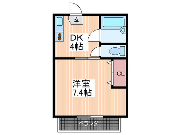 パルコ中央南棟の物件間取画像